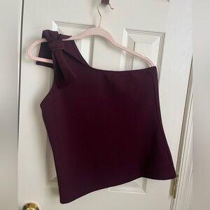 Bishop & Young one shoulder bow top
